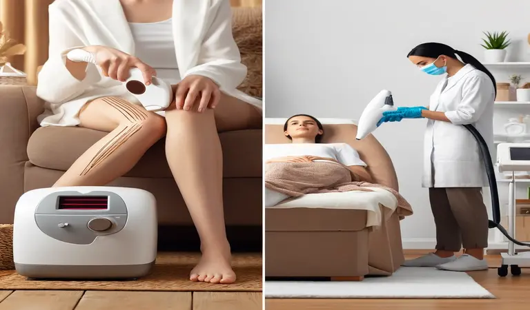 At-Home Laser Hair Removal vs Professional Treatments