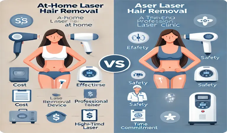 At-Home Laser Hair Removal vs Professional Treatments